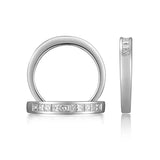 14K W/G .50TW PC DIAMOND BAND-GH/SI2