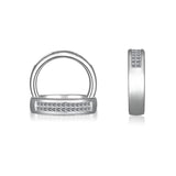 14K W/G 2 ROW INV DIA BAND