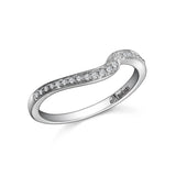14K W/G .10CT DIA BAND-GH/SI2****
