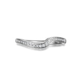 14K W/G .10CT DIA BAND-GH/SI2****