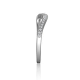 14K W/G .10CT DIA BAND-GH/SI2****
