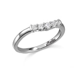 14K W/G (5)  DIA BAND .26CT TW-GH/SI2**19