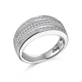 14K W/G PC IVIS SET DIA  BAND-GH/SI2**19