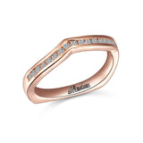14K ROSE GOLD .19TW DIA BD-GH/SI2****