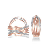 14K TT ROSE & W/G .24 TW DIA BAND-GH/SI2**19