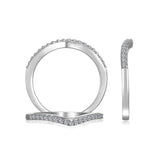 14K W/G .16TW DIAMOND BAND - NEW DESIGN
