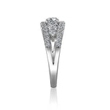 14K W/G .99CT SEMI DIA BD TO HOLD A .30CT RD CTR DIA-GH/SI2***