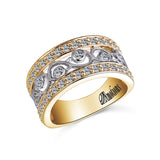 14K TT 1CT TW DIAMOND TAPERED DIA BAND-GH/SI2**19