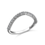 14K W/G .23CT TW DIAMOND FLEX RING-GH/SI2