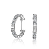14K W/G 1 CT TW EARRINGS-GH/I1****