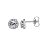 14K W/G .24CT SEMI DIA EARRINGS - GH/SI2****