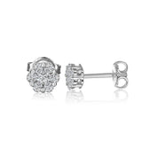 14K 1/4 TW DIA EARRINGS-GH/SI2****