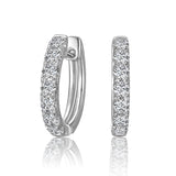 14K W/G .77TW DIA EARRINGS - GH-SI2****($1300)
