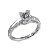 14K W/G SOL ENG RG-HEAD FOR 1 CT PC CTR****