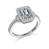 14K W/G .49CT  SEMI ENG RG- GH/SI2****