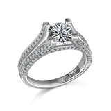 14K W/G .66 SEMI ENG RG-GH/SI2 TO HOLD 1 CT RD CTR****