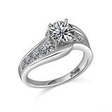 14KT W/G .79 SEMI  ENG RG-GH/SI2 W/ 8 RD DIAS****
