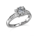 14K W/G .34  SEMI ENG RING-GH/SI2****