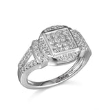 14K WG .78 CT TW ENG RG-GH/SI2****