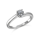 14K W/G SOL FOR .50RD CTR****