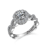 14K W/G .93CT SEMI ENG RG-GH/SI2****