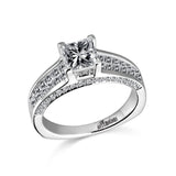 14K W/G .88CT INVISIBLE SEMI - 1CT PC CTR-GH/SI2****