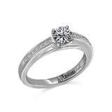 14K W/G .24CT SEMI QD ENG RG-GH/SI2****
