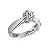 14K W/G SEMI SOL ENG RG****