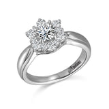 14K W/G .51 CT TW SEMI ENG RG-GH/SI2 TO HOLD 1/2 CT RD CTR****
