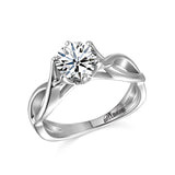 14K W/G SOLITAIRE ENG RG****