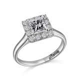 14K W/G .37 CT TW SEMI ENG RG TO HOLD 1 CT PC CTR-GH/SI2****