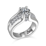 14K W/G 1.22 CT SEMI INVISIBLE SET ENG RG-GH/SI2****