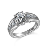 14K W/G .76CT SEMI ENG RG -GH/SI2****