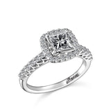 14K W/G .50CT SEMI -1CT PC CTR-GH/SI2***