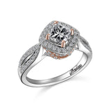 14K W/G & ROSE GOLD .44 SEMI ENG RG-GH/SI2****