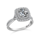 14K W/G .71CT SEMI ENG RG-1CT RD CTR-GH/SI2****