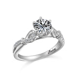 14K W/G .18CT SEMI ENGAGEMENT RING - NEW 11.2015-GH/SI2****