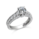 14K W/G .84CT SEMI ENG RG FOR  1 CT RD CTR-GH/SI2****($1300)