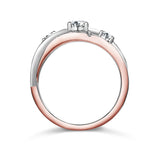 14K TT-.30CT SEMI  3 STONE RING-GH/SI2****(G13)