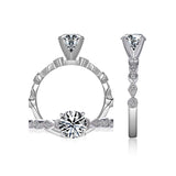 14K W/G .10CT SEMI ENG RG - GH/SI2