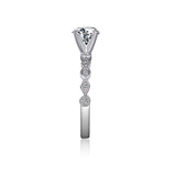 14K W/G .10CT SEMI ENG RG - GH/SI2