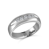 GTS RING - 14K W/G .45 TW 5 ROUND DIA BAND-GH/SI2****