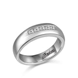 GTS RING -  14K W/G .50TW 5 PC DIA BAND-GH/SI2****