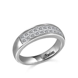 GTS RING - 14K W/G 1.36 TW INVIS SET DIA BAND-GH/SI2***