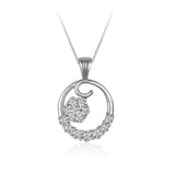 14K W/G 1CT TW DIAMOND PENDANT - GH/I1***