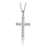 14K W/G 1CT TW DIA CROSS-GH/SI2****