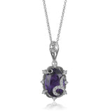 PGR21866-14K W/G .20CT SEMI W/ 14X10MM AMETHYST-GH/SI2