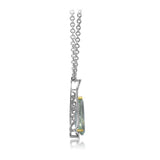 PGR22410-14KW/G .30 SEMI-GH/SI2 PENDANT W/ PEAR SHAPE 10.6X24.6 MM GREEN AMETHYST-9,20 CT