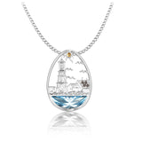 PGR24261-SS LIGHTHOUSE PEND -CUSTOM MADE WITH DIA & GEMSTONES