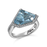 RGR21873- 14K W/G .40CT SEMI W/ 15X10MM TRIL AQUA - GH/SI2****(G13)